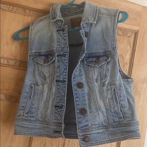 American eagle jean vest